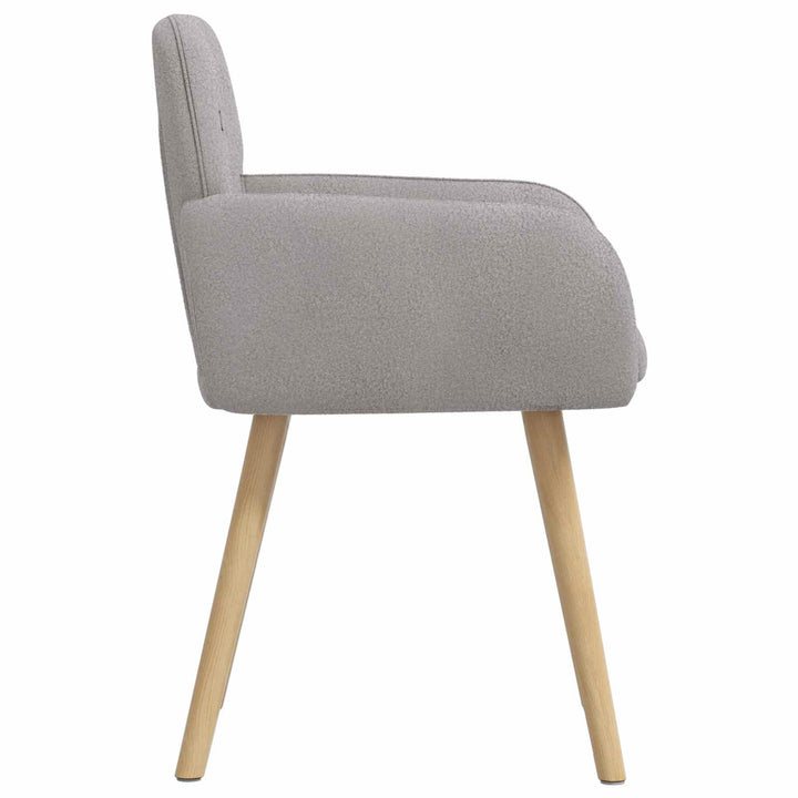 Spisestole 2 stk. Bouclé Lysegrå 59 x 57 x 85 cm