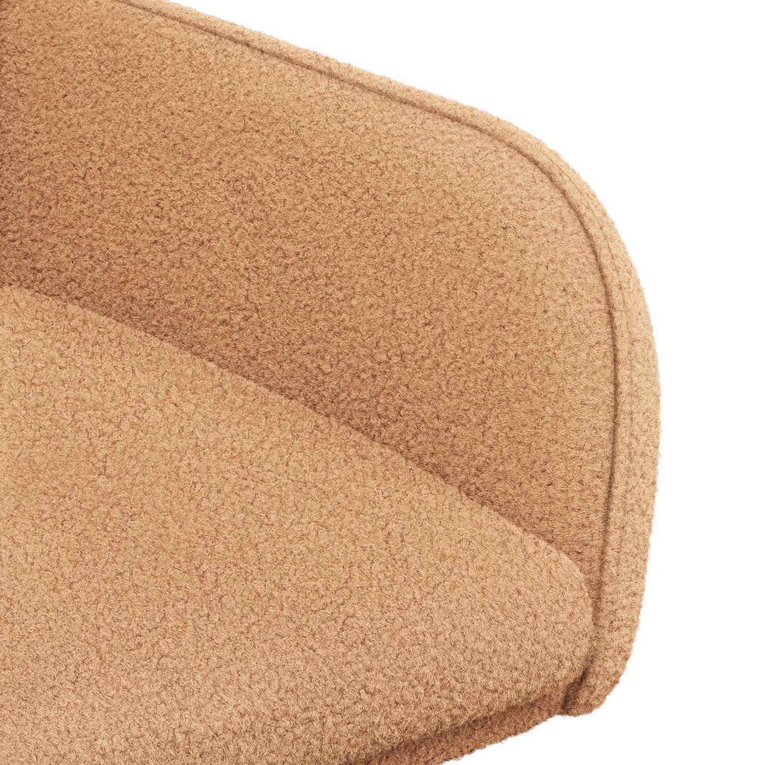 Spisestole 2 stk. Bouclé Beige 59 x 57 x 85 cm