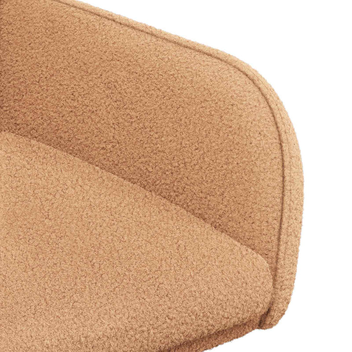 Spisestole 2 stk. Bouclé Beige 59 x 57 x 85 cm