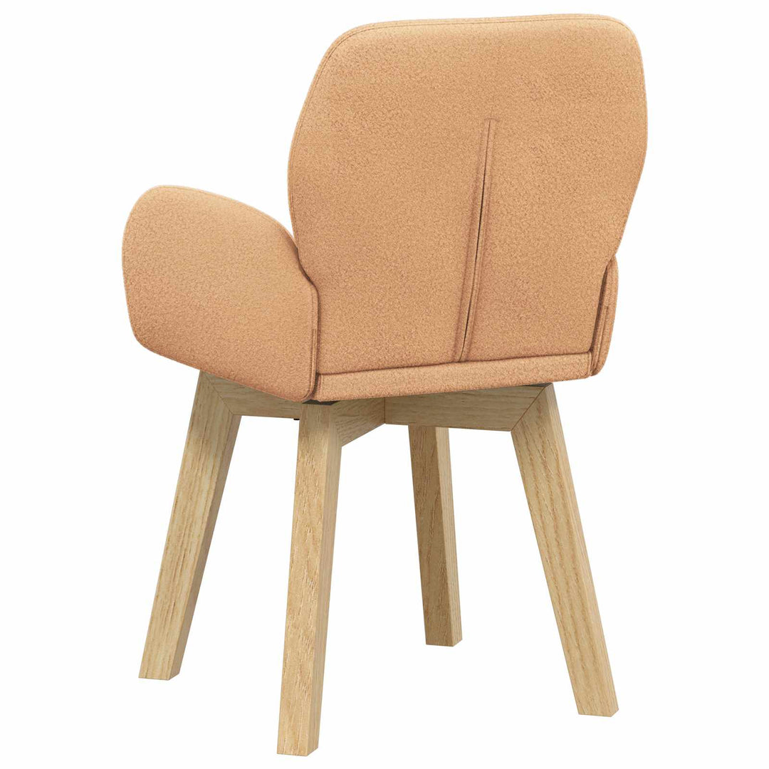Svingende Spisestole 2 stk. Bouclé Beige 54 x 58 x 87 cm