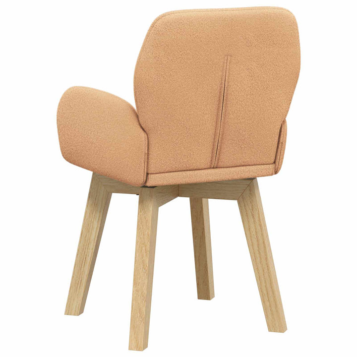 Svingende Spisestole 2 stk. Bouclé Beige 54 x 58 x 87 cm