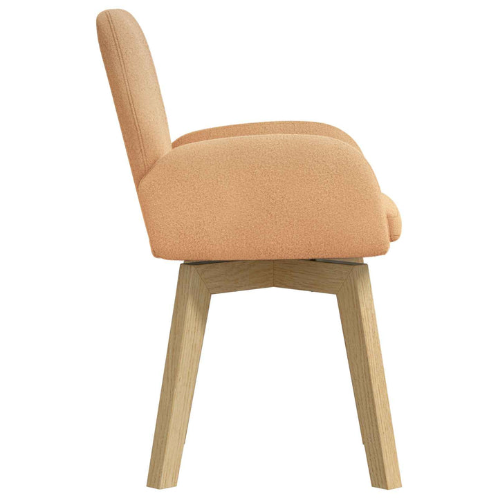 Svingende Spisestole 2 stk. Bouclé Beige 54 x 58 x 87 cm