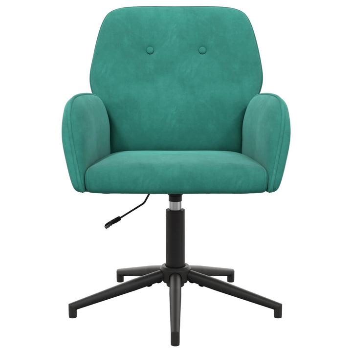 Svingbar skrivebordsstol 54 x 55 x 90 cm Turkis Fløjl