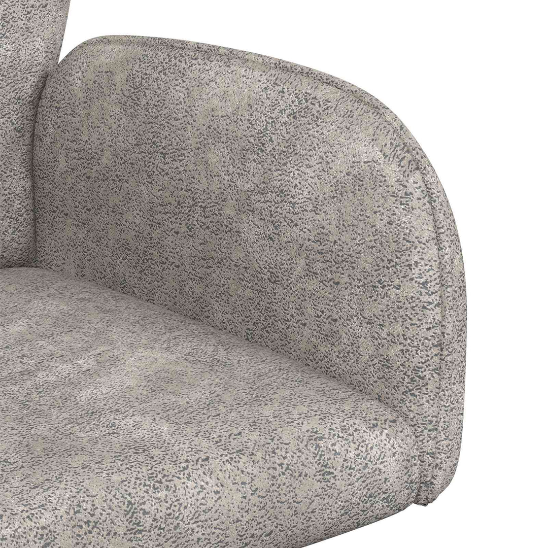 Svingende Spisestole 2 stk. Faux Suede Læder Lysegrå