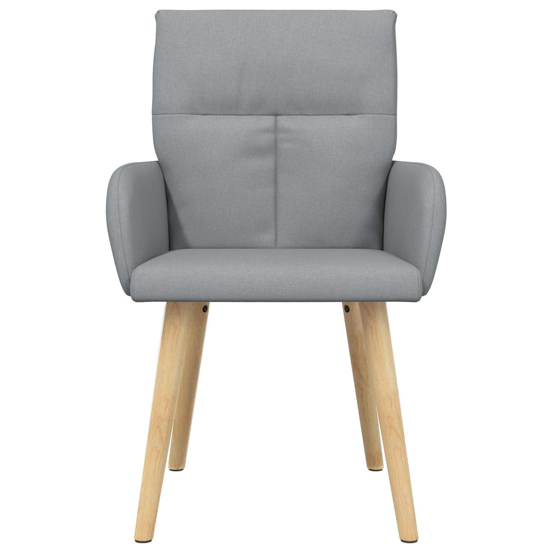 Spisestole 2 stk. Stof Lysegrå 60 x 56 x 96 cm