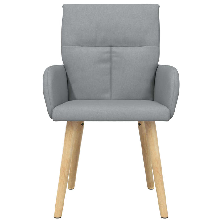 Spisestole 2 stk. Stof Lysegrå 60 x 56 x 96 cm