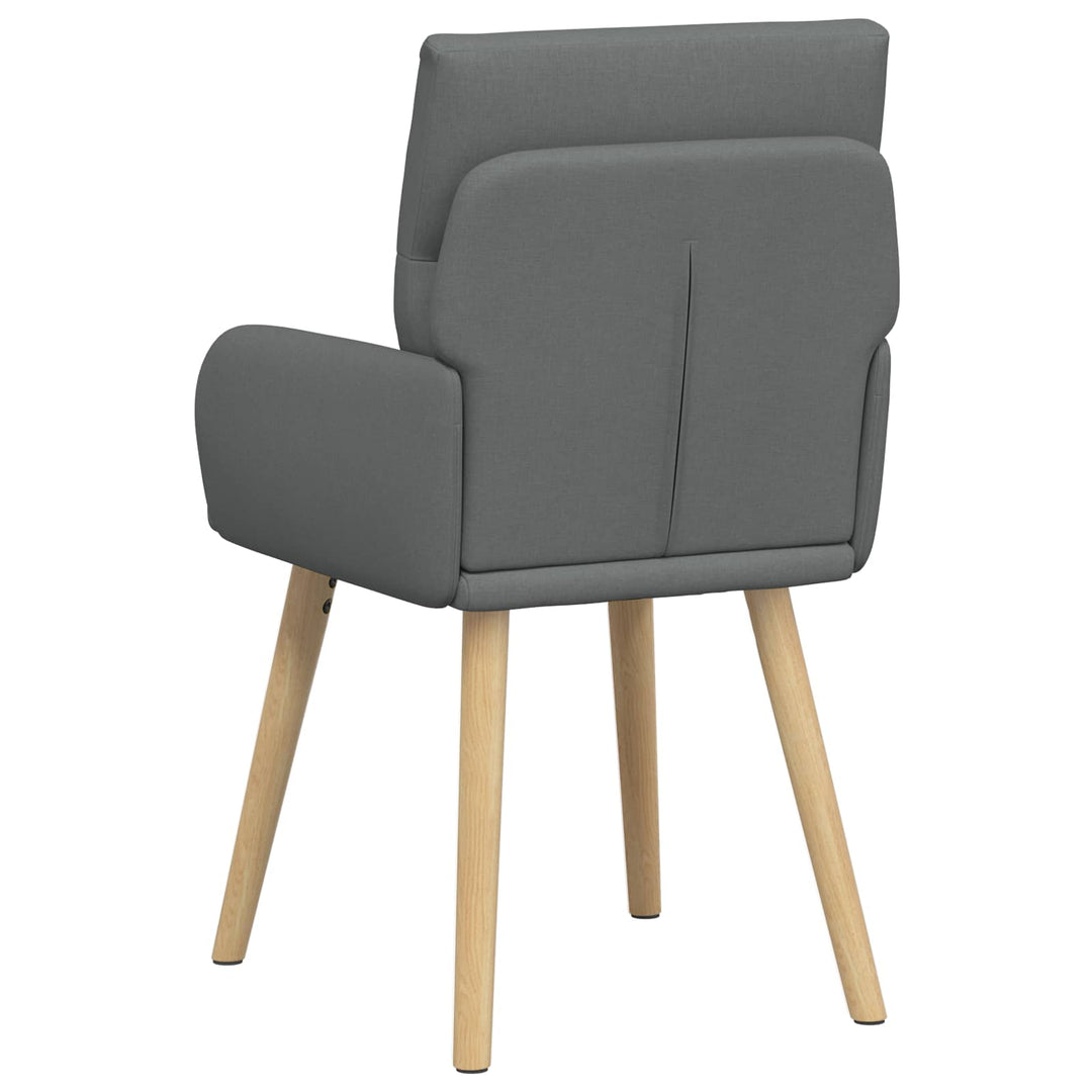 Spisestole 2 stk. Stof Mørkegrå 60 x 56 x 96 cm