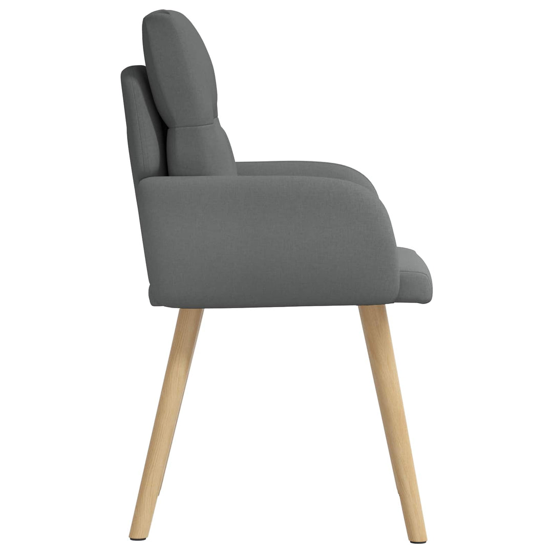 Spisestole 2 stk. Stof Mørkegrå 60 x 56 x 96 cm