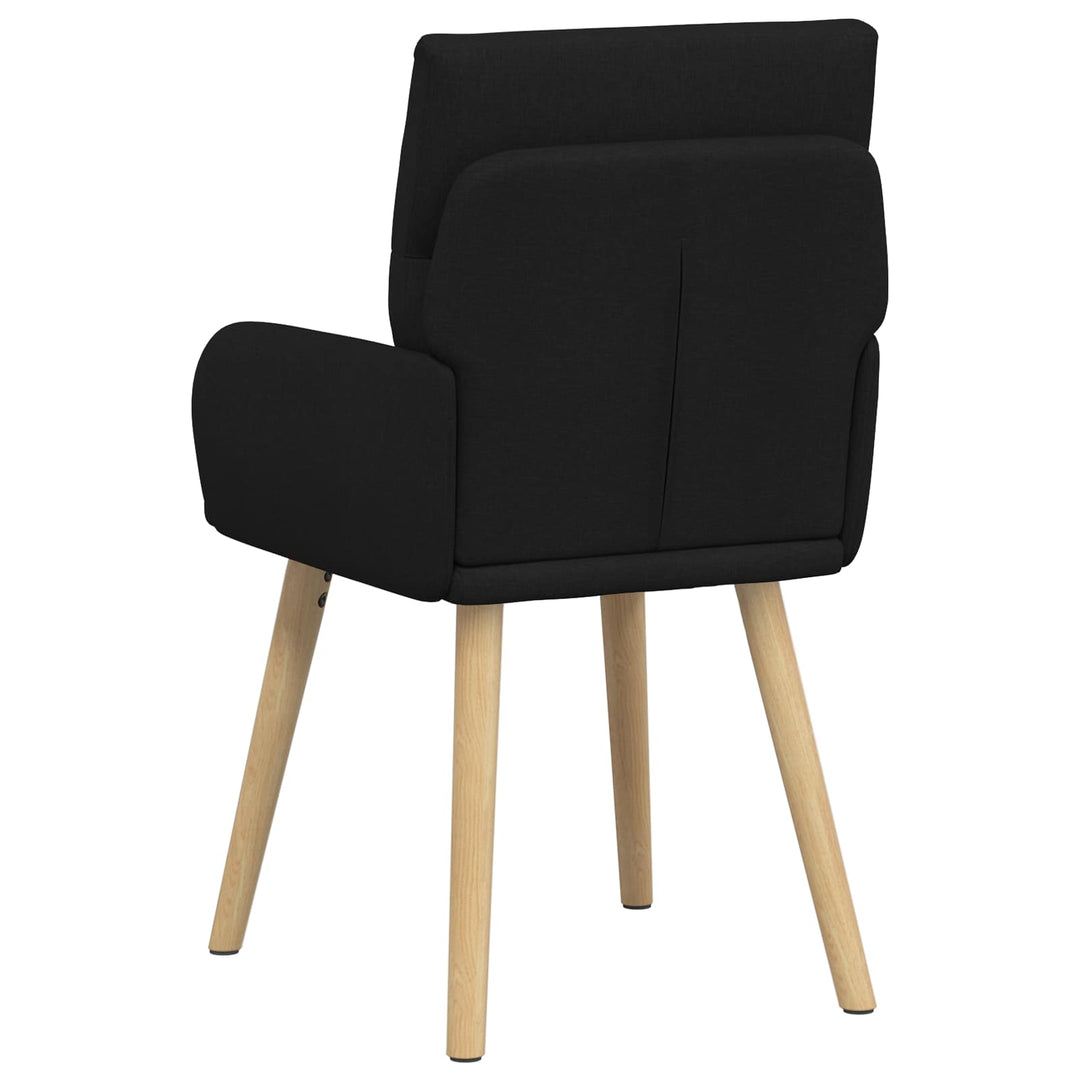 Spisestole 2 stk. Stof Sort 60 x 56 x 96 cm