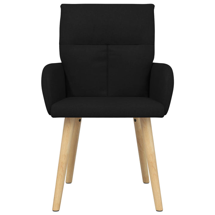 Spisestole 2 stk. Stof Sort 60 x 56 x 96 cm