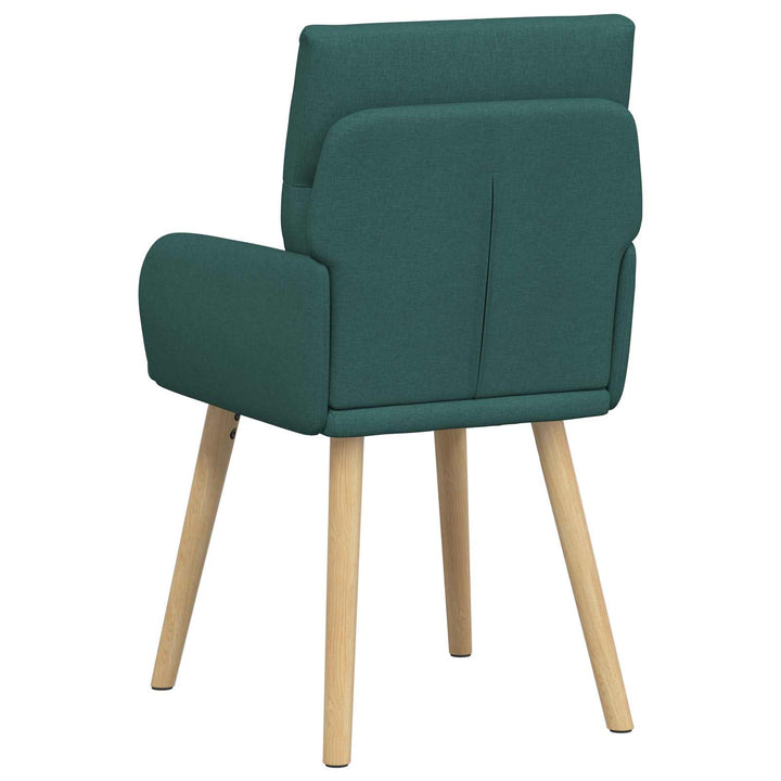 Spisestole 2 stk. Stof Mørkegrøn 60 x 56 x 96 cm