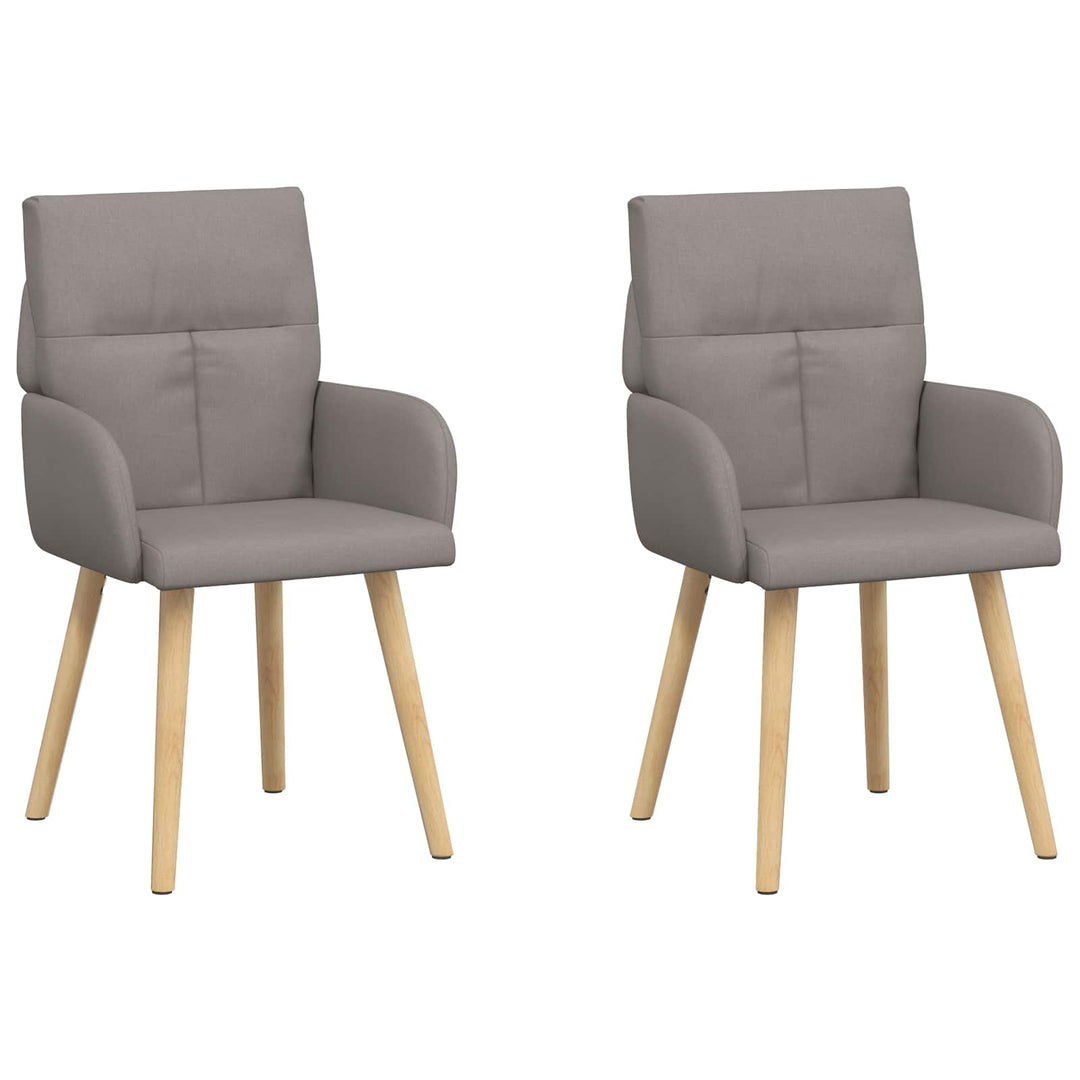 Spisestole 2 pcs Stof Gråbrun 60 x 56 x 96 cm
