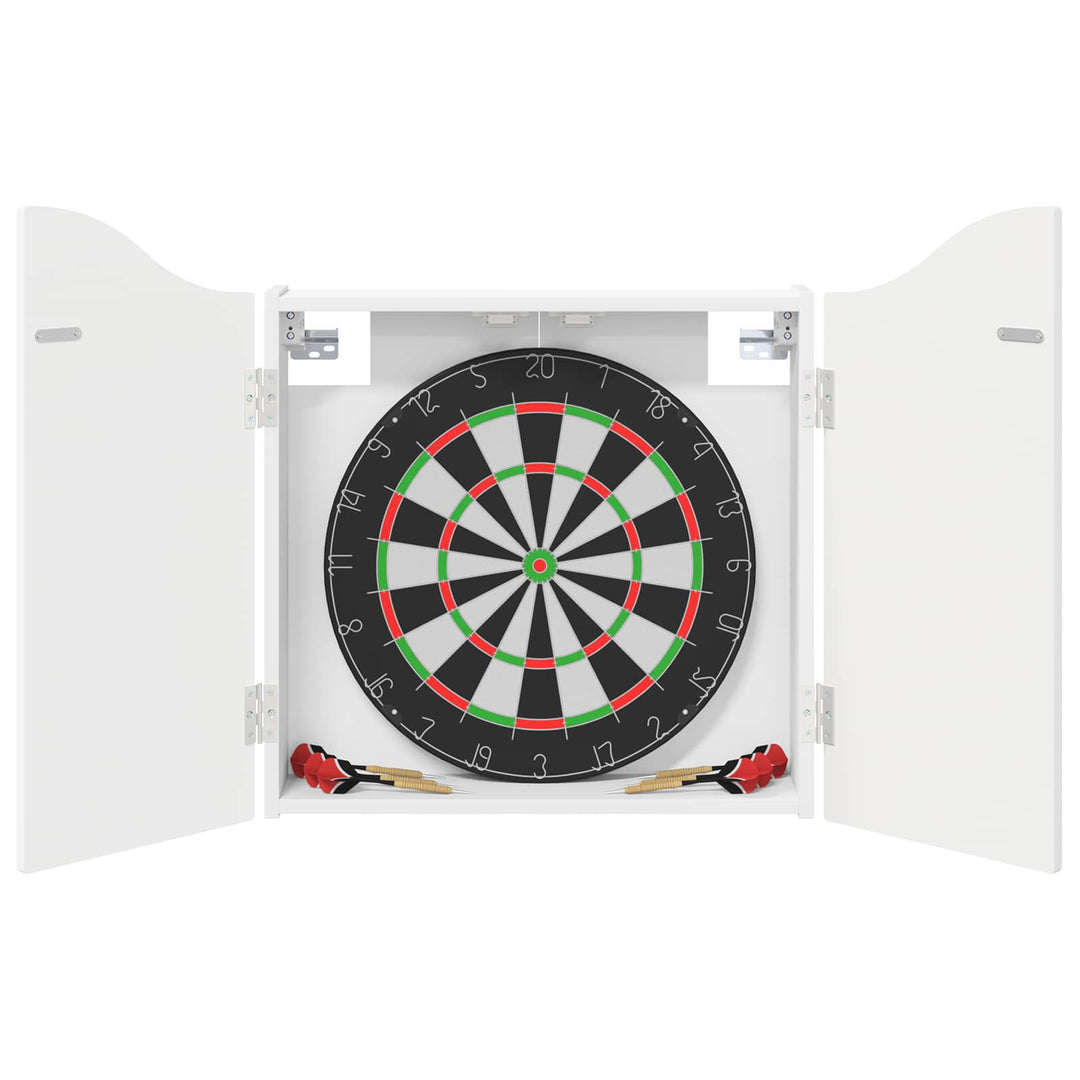 Dartboard Skab Hvid 56 x 12 x 63 cm Konstrueret træ
