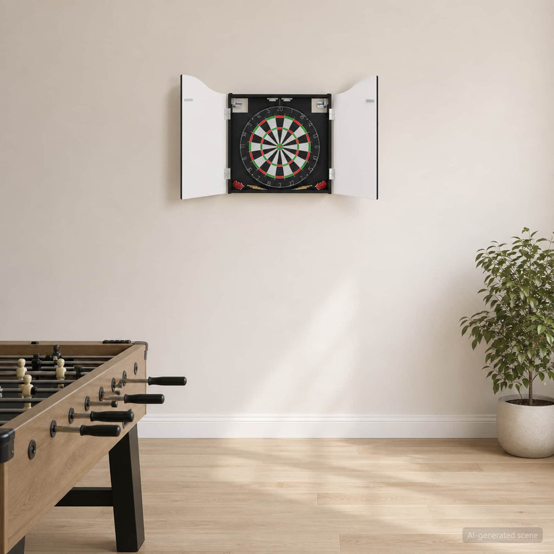 Dartboard Skab Sort 56 x 12 x 63 cm Konstrueret træ