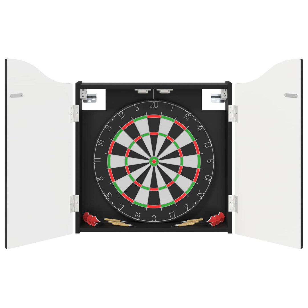 Dartboard Skab Sort 56 x 12 x 63 cm Konstrueret træ