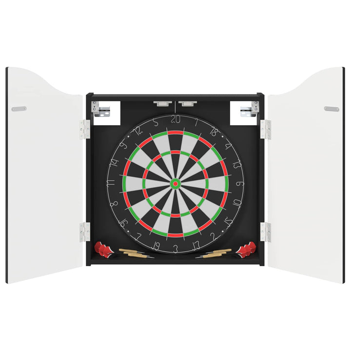 Dartboard Skab Sort 56 x 12 x 63 cm Konstrueret træ