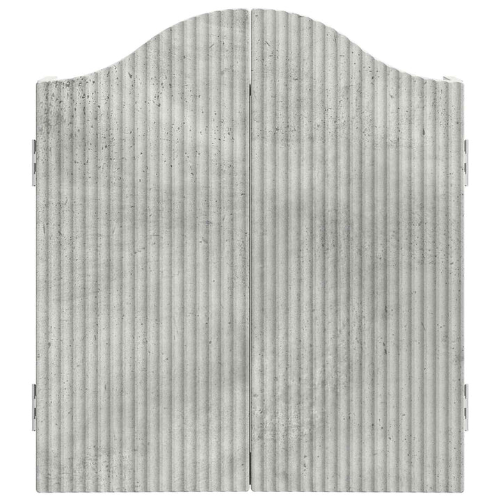 Dartboard Skab Betongrå 56 x 12 x 63 cm Konstrueret træ