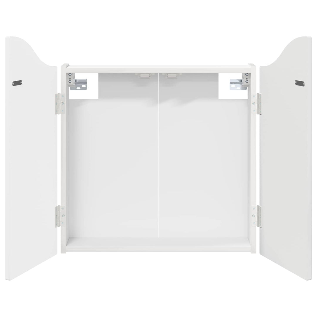 Dartboard Skab Hvid højglans 56 x 12 x 63 cm Konstrueret træ