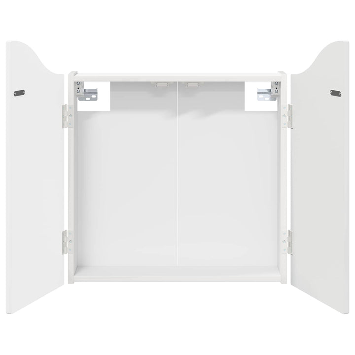 Dartboard Skab Hvid højglans 56 x 12 x 63 cm Konstrueret træ