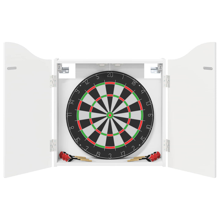 Dartboard Skab Hvid højglans 56 x 12 x 63 cm Konstrueret træ