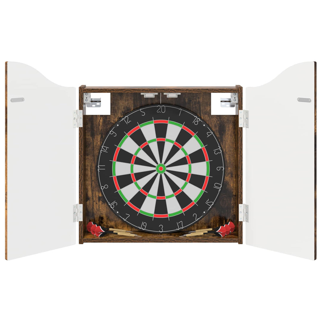 Dartboard Skab Røget eg 56 x 12 x 63 cm Konstrueret træ