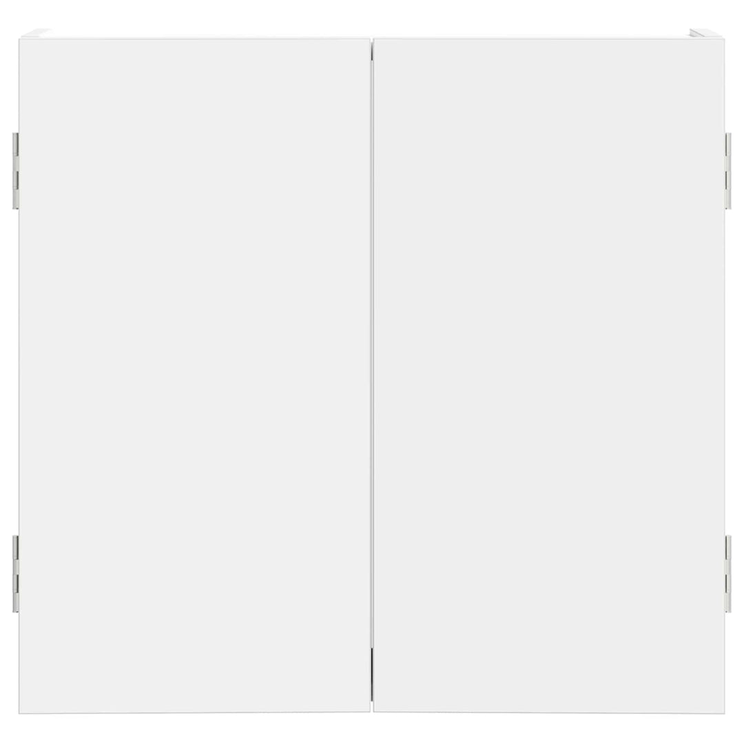 Dartboard Skab Hvid 56 x 12 x 53,5 cm Konstrueret træ