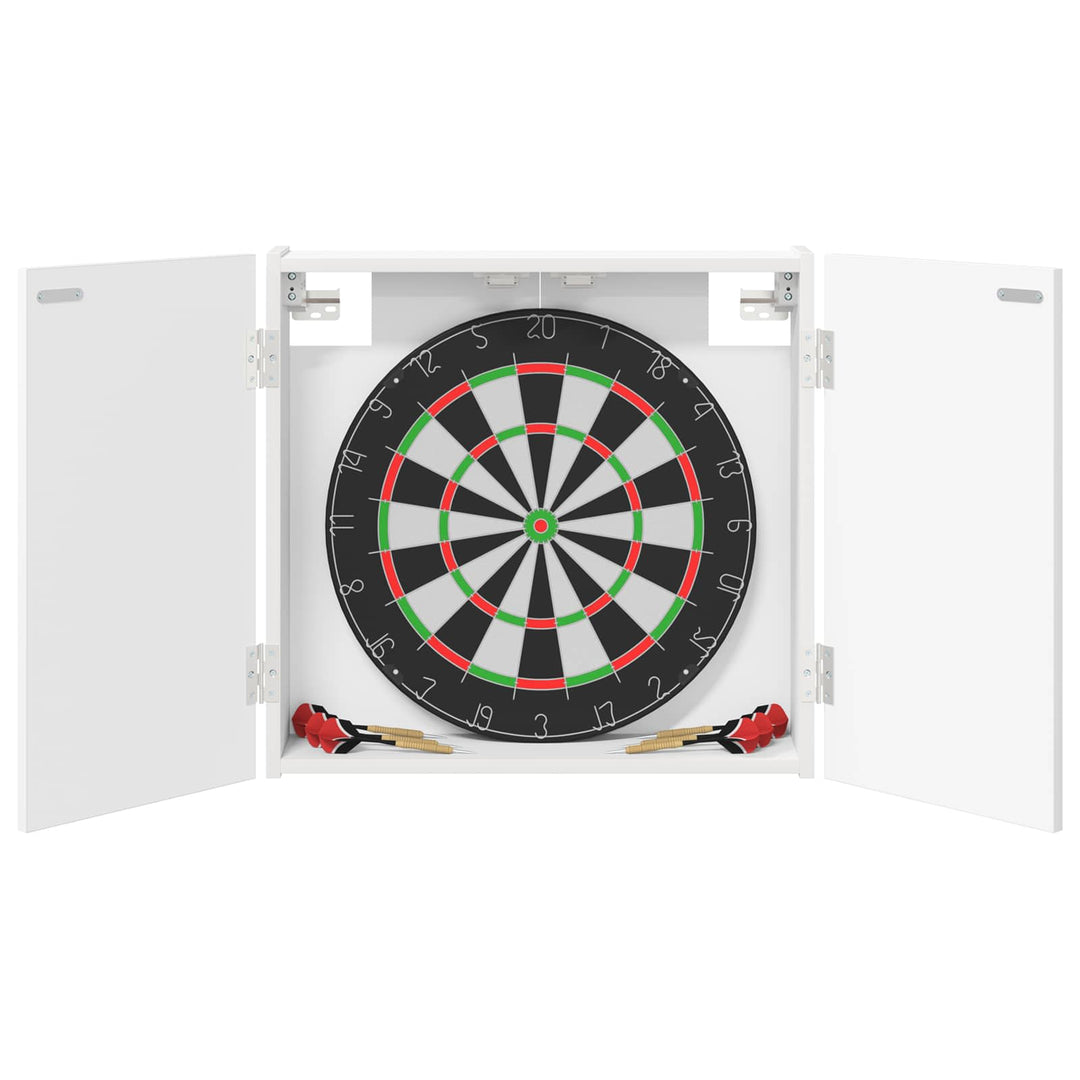Dartboard Skab Hvid 56 x 12 x 53,5 cm Konstrueret træ