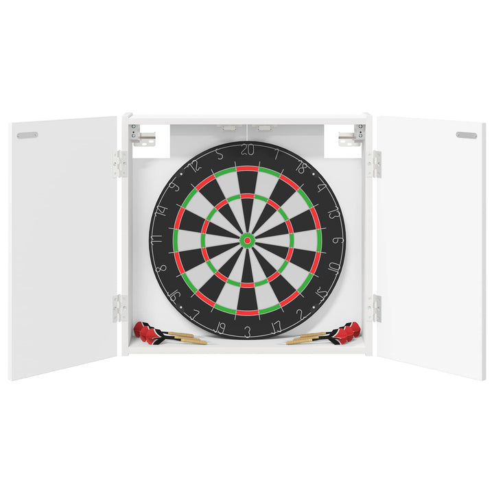 Dartboard Skab Hvid 56 x 12 x 53,5 cm Konstrueret træ
