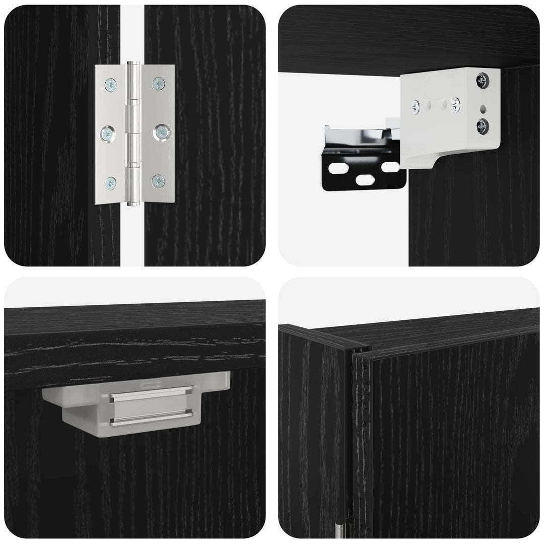 Dartboard Skab Sort eg 56 x 12 x 53,5 cm Konstrueret træ