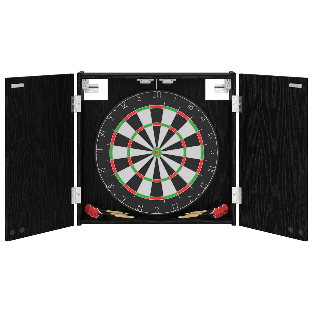 Dartboard Skab Sort eg 56 x 12 x 53,5 cm Konstrueret træ