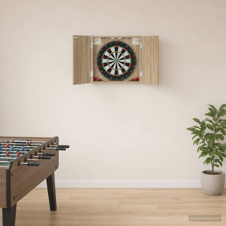 Dartboard Skab Sonoma-eg 56 x 12 x 53,5 cm Konstrueret træ