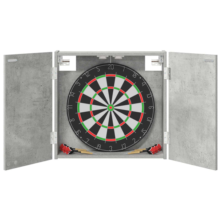 Dartboard Skab Betongrå 56 x 12 x 53,5 cm Konstrueret træ