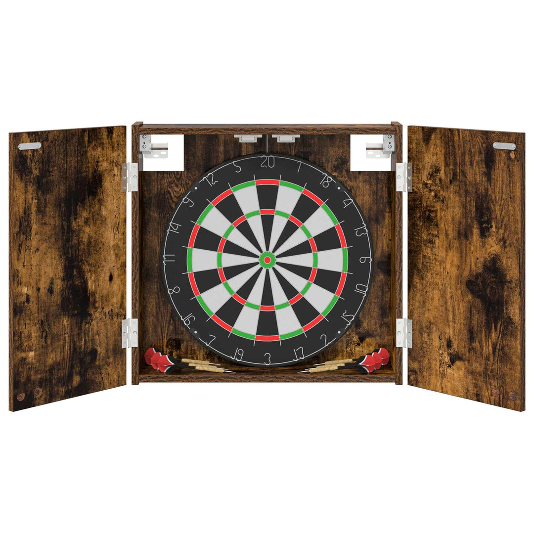 Dartboard Skab Røget eg 56 x 12 x 53,5 cm Konstrueret træ