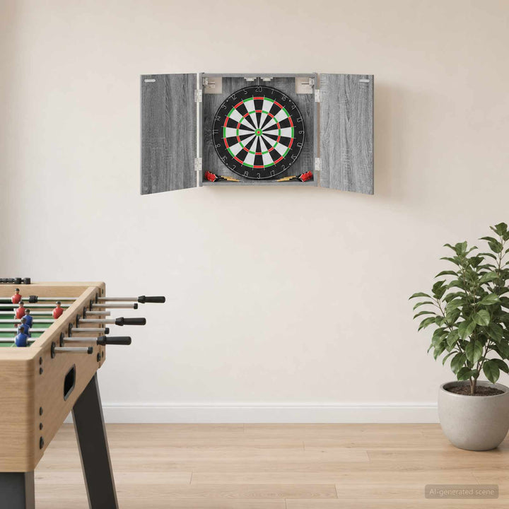 Dartboard Skab Grå Sonoma 56 x 12 x 53,5 cm Konstrueret træ