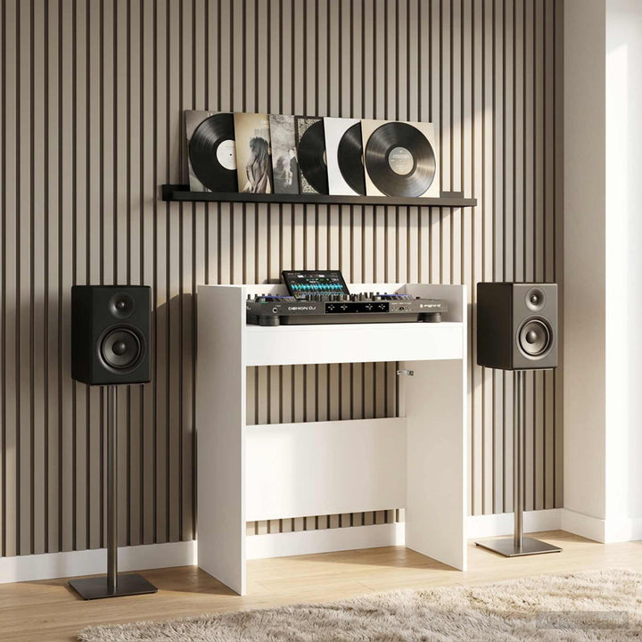 DJ Bord Hvid 102 x 45 x 102 cm Konstrueret træ