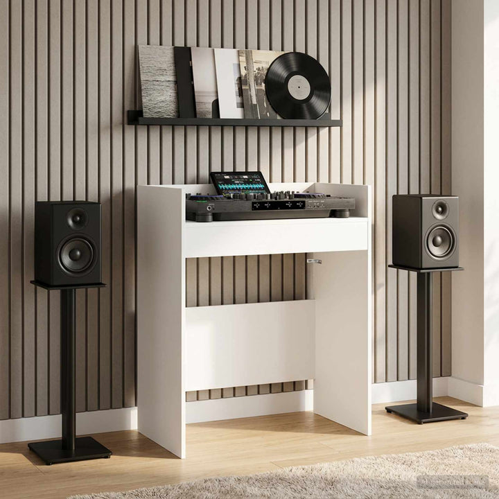 DJ Bord Hvid 82 x 45 x 102 cm Konstrueret træ