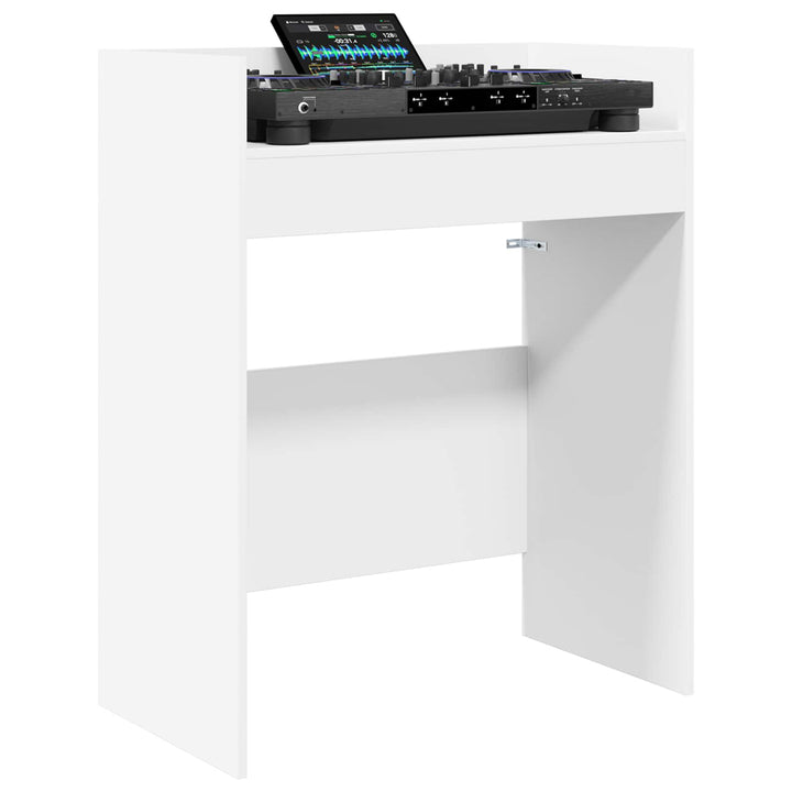 DJ Bord Hvid 82 x 45 x 102 cm Konstrueret træ
