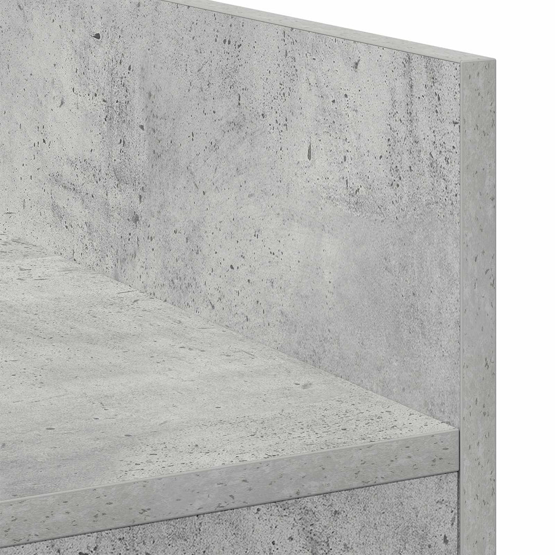 DJ Bord Betongrå 82 x 45 x 102 cm Konstrueret træ
