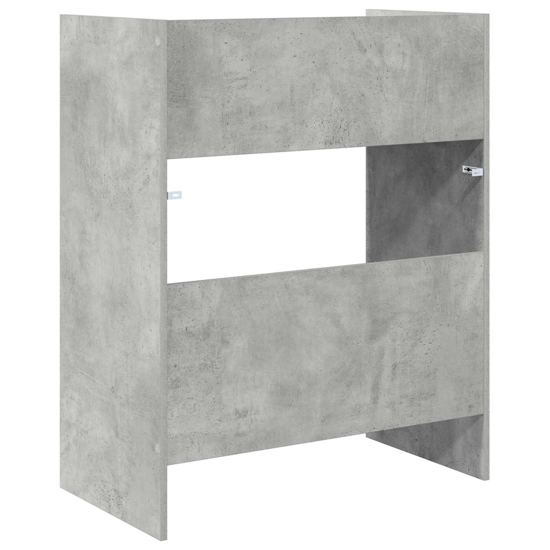 DJ Bord Betongrå 82 x 45 x 102 cm Konstrueret træ