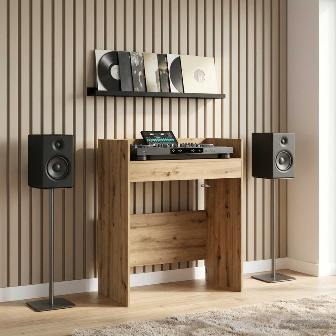 DJ Bord Artisan-eg 82 x 45 x 102 cm Konstrueret træ