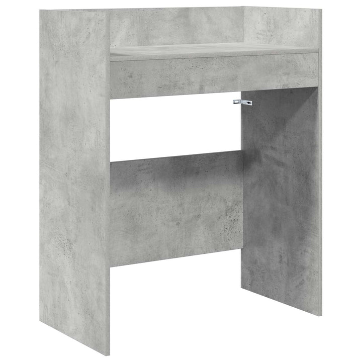 DJ Bord Betongrå 62 x 45 x 102 cm Konstrueret træ