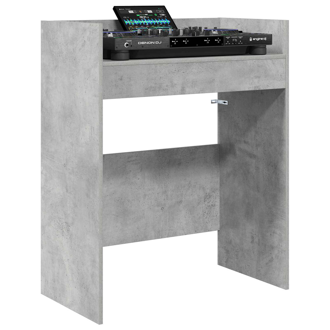 DJ Bord Betongrå 62 x 45 x 102 cm Konstrueret træ