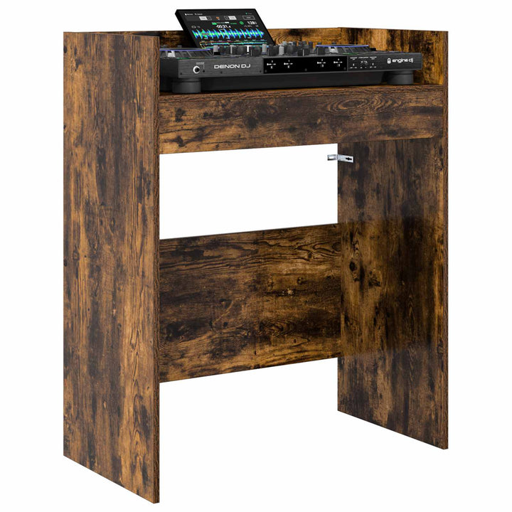 DJ Bord Røget eg 62 x 45 x 102 cm Konstrueret træ