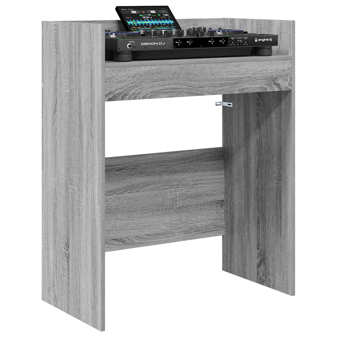 DJ Bord Grå Sonoma 62 x 45 x 102 cm Konstrueret træ