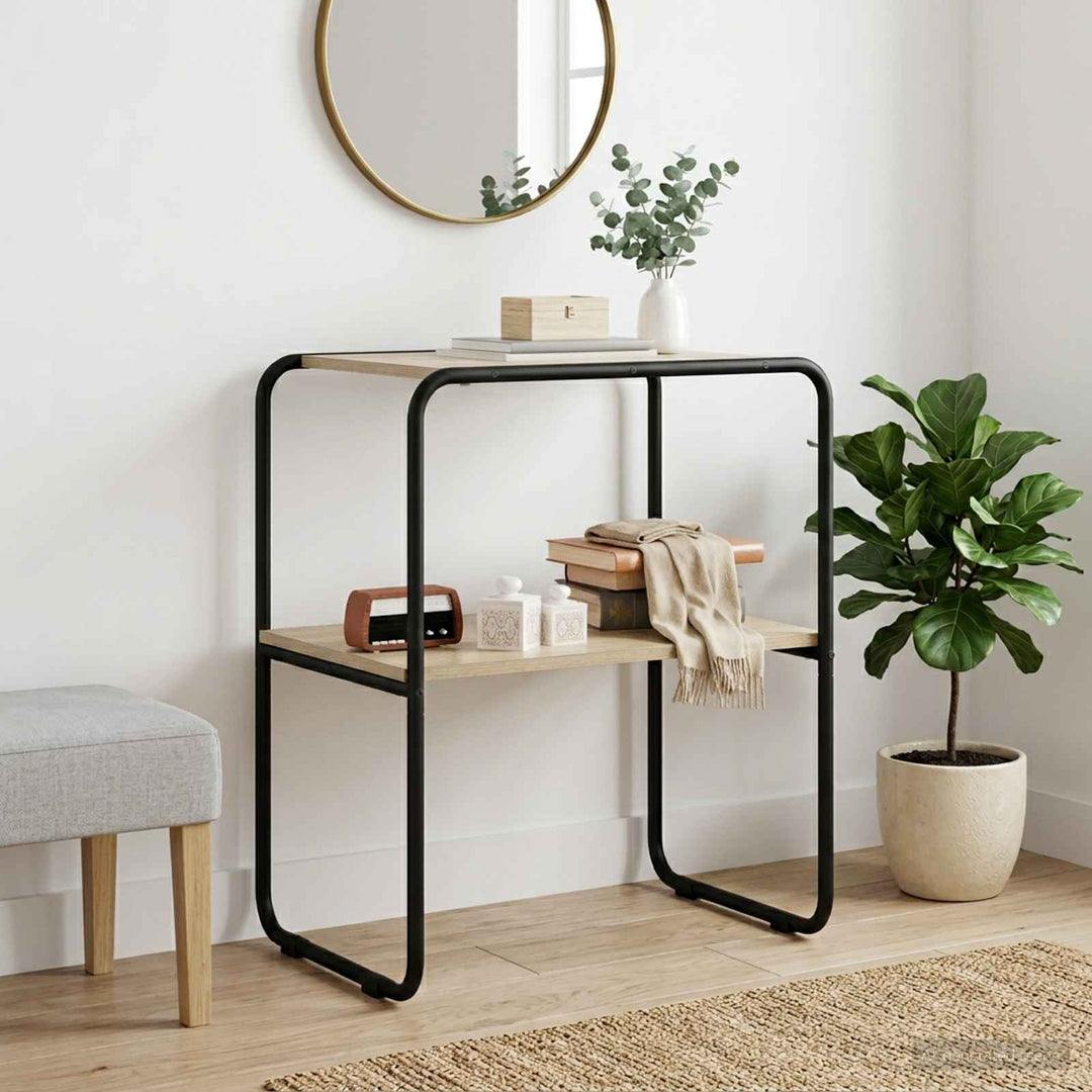 Konsolbord Sonoma-eg 60 x 42,5 x 70 cm Konstrueret træ