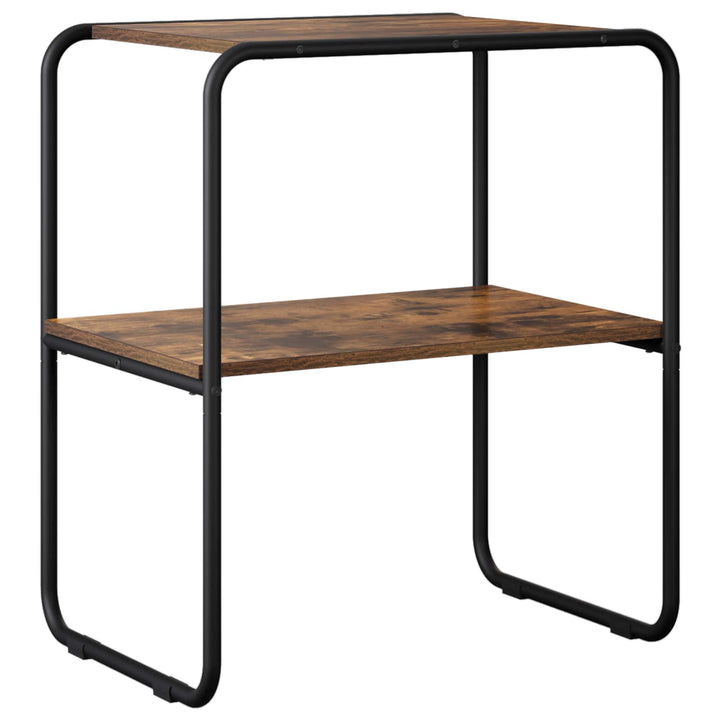 Konsolbord Røget eg 80 x 42,5 x 70 cm Konstrueret træ