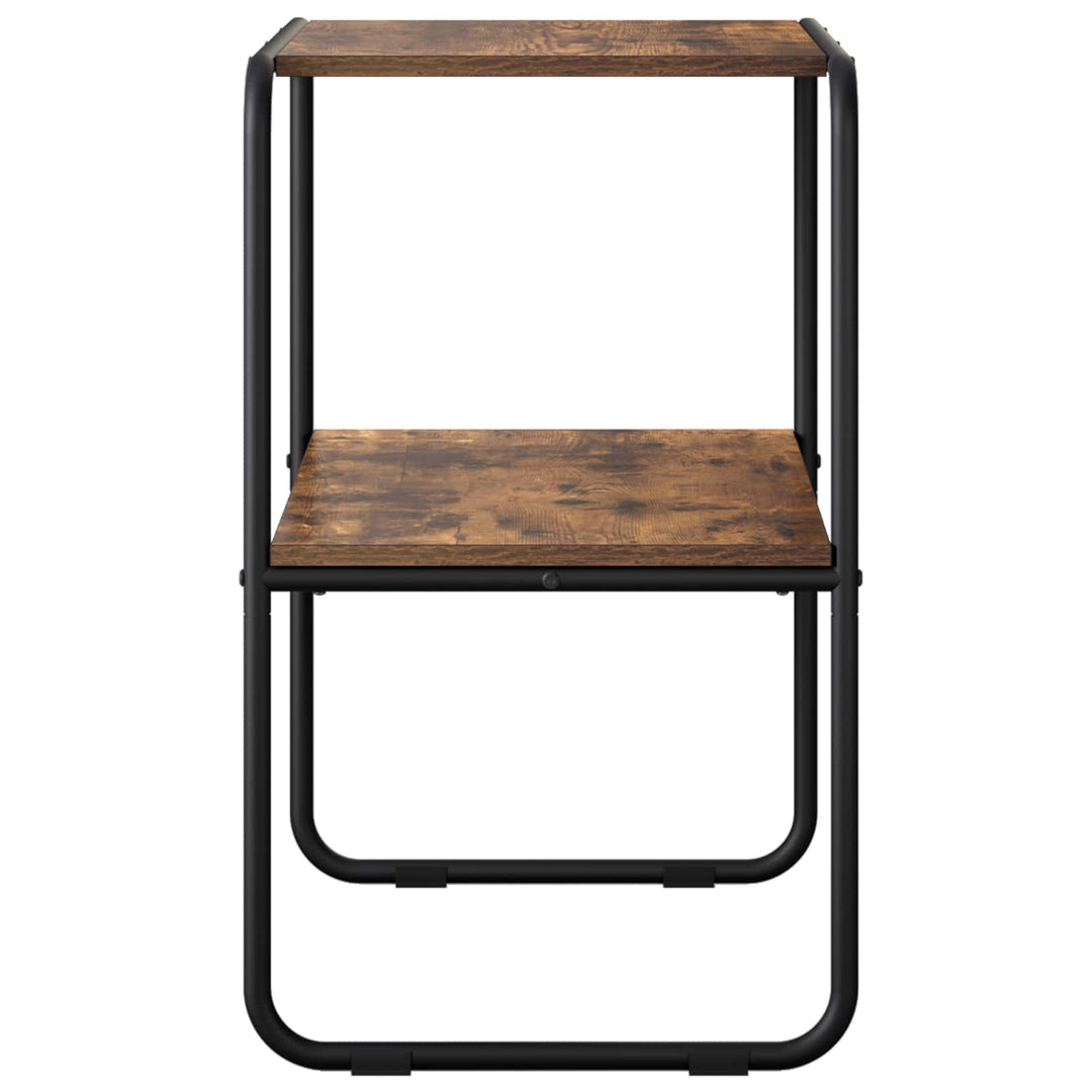 Konsolbord Røget eg 80 x 42,5 x 70 cm Konstrueret træ