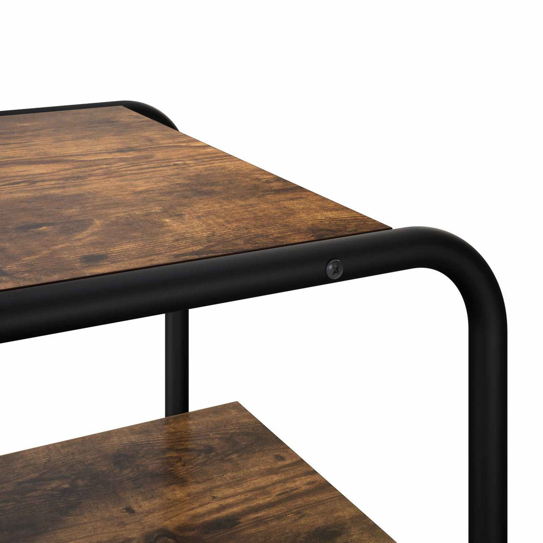 Konsolbord Røget eg 80 x 41 x 75 cm Konstrueret træ