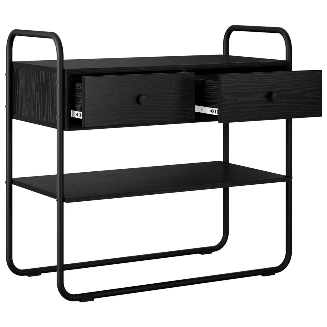 Konsolbord Sort eg 80 x 40 x 75 cm Konstrueret træ