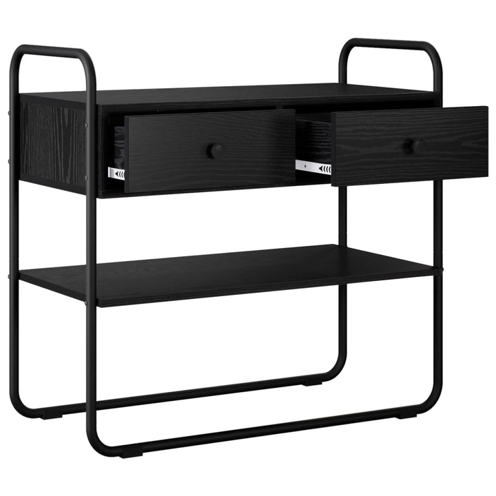 Konsolbord Sort eg 80 x 40 x 75 cm Konstrueret træ